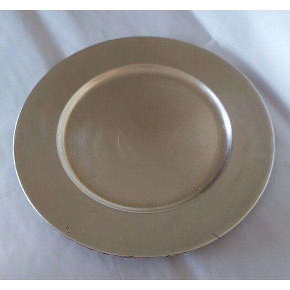 Pottery Barn Other - NEW Set of 11 Pottery Barn Brushed Gold Distressed Charger Dinner Plates